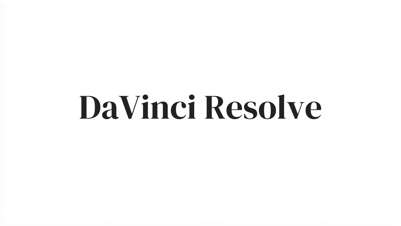 DaVinci Resolveでカラーグレーディングをする様子
