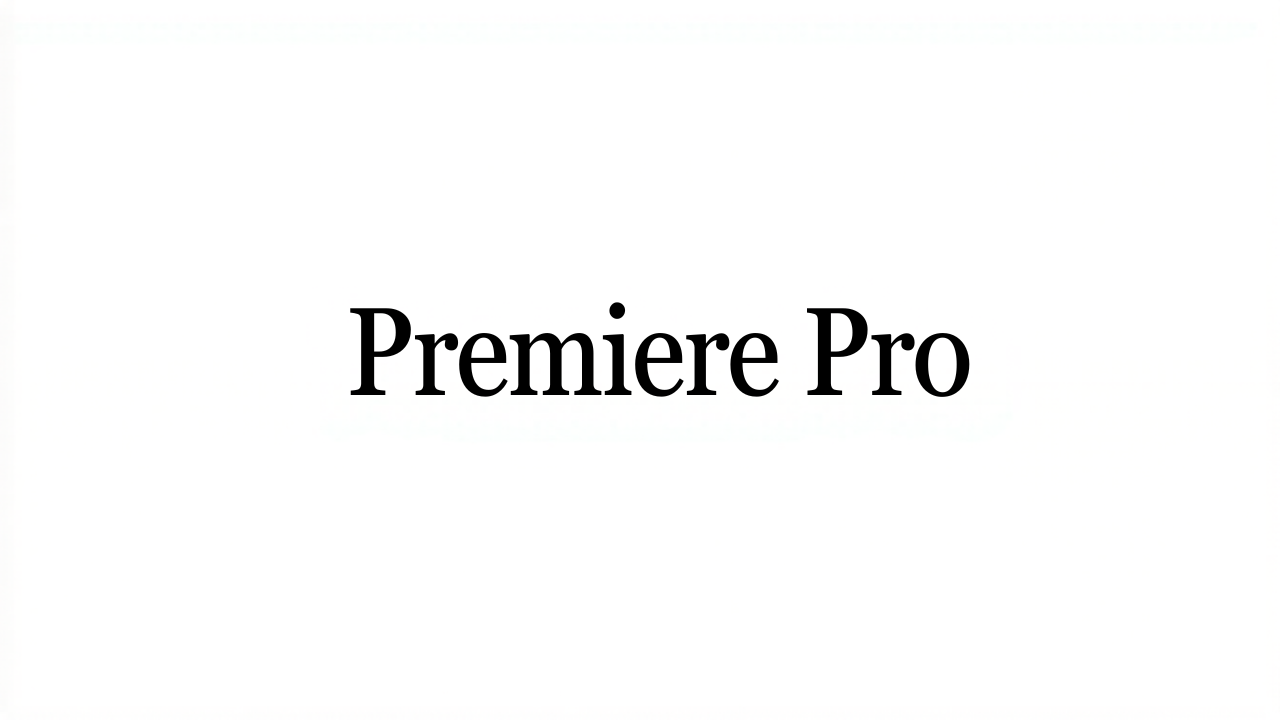 Premiere Proのタイムライン編集画面