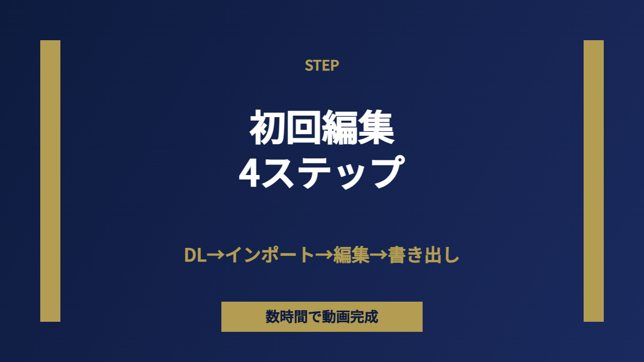 初回編集手順