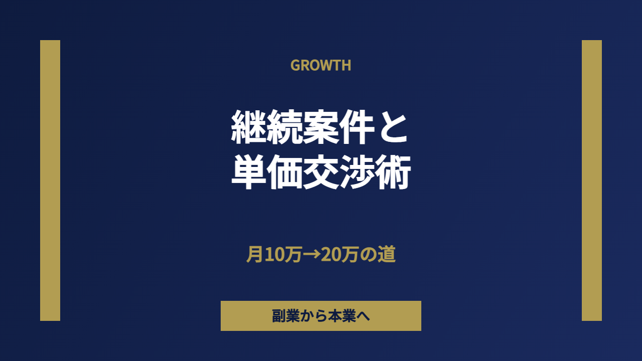 継続案件と単価交渉