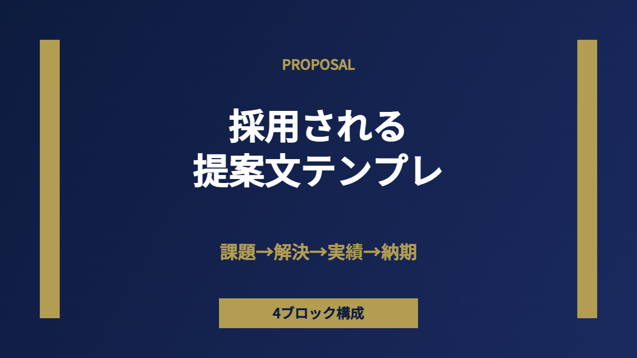 提案文テンプレ