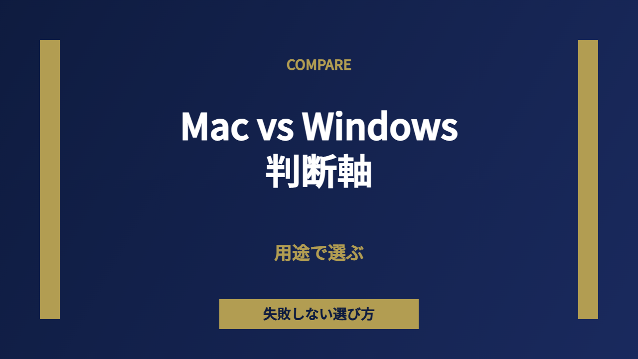 Mac vs Windows