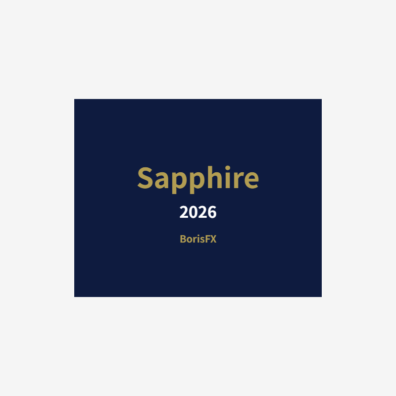 BorisFX Sapphire 2026
