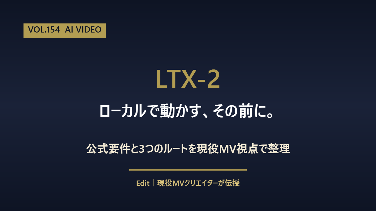 LTX-2 使い方のアイキャッチ画像