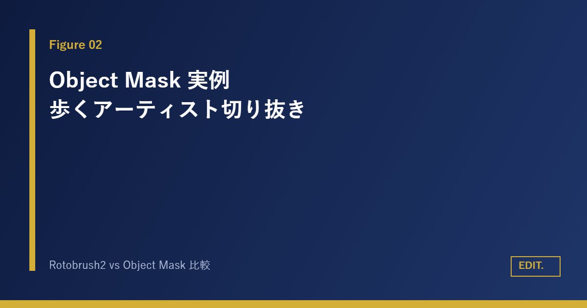 Premiere 26 AI Object Mask｜MVで歩くアーティスト切り抜きのBefore/After