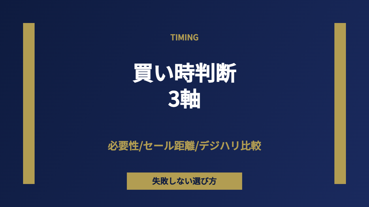 買い時判断