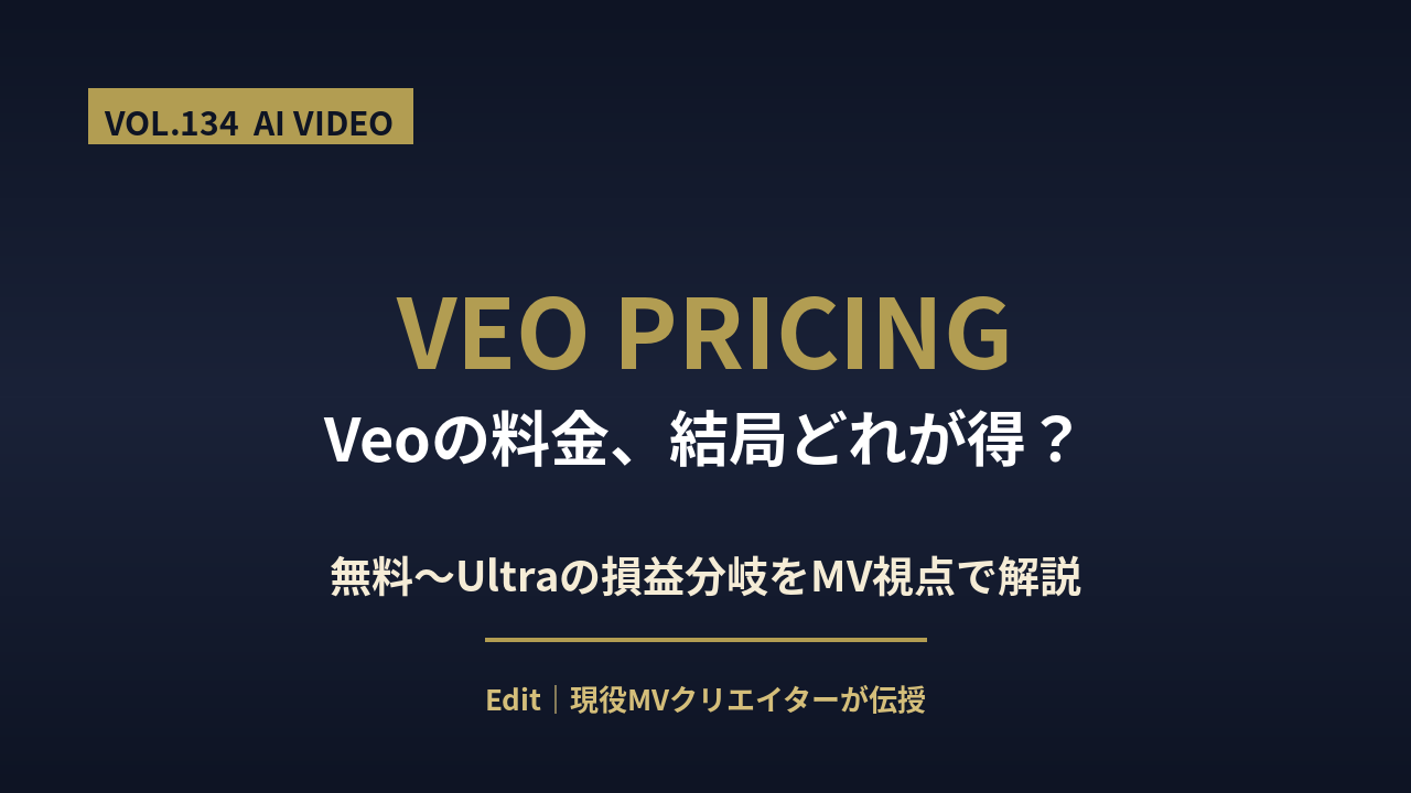 Veo 料金プラン比較のアイキャッチ画像