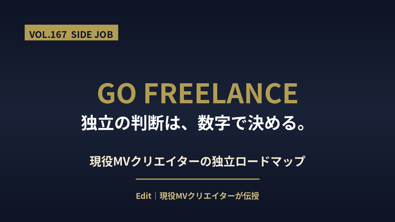 フリーランス動画編集者になるための独立ロードマップのアイキャッチ画像