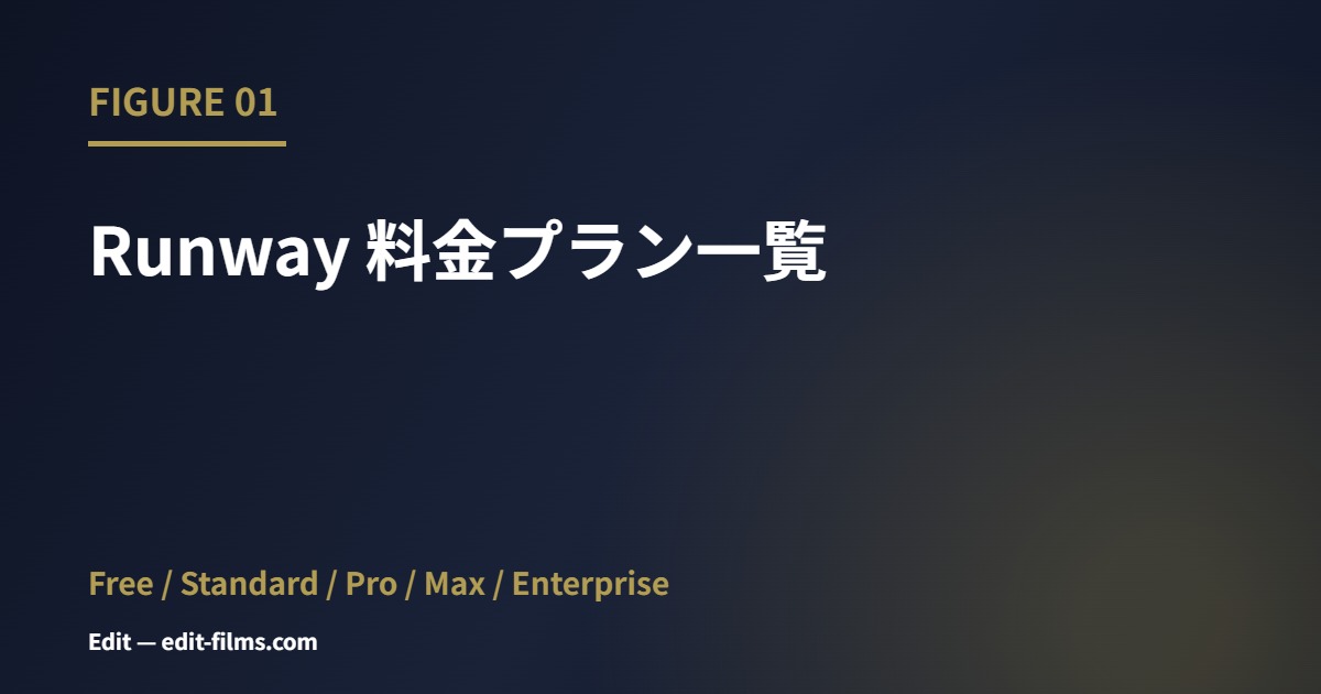 Runway 料金 Runway 料金プラン一覧